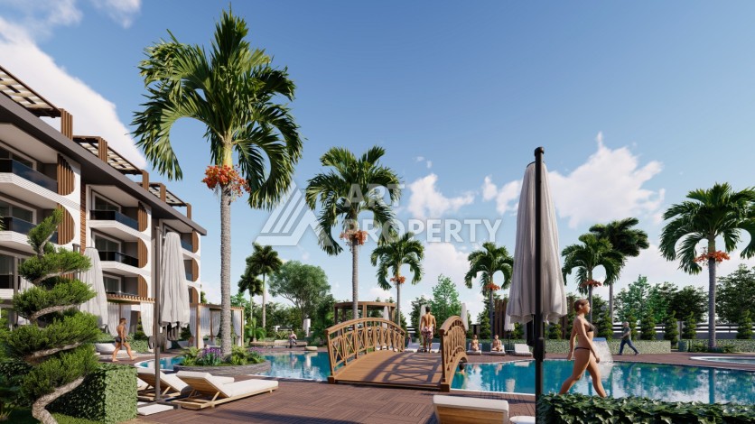 Эксклюзивный проект у леса, квартиры 63-150 кв.м. Авсаллар, Алания - Ракурс 12