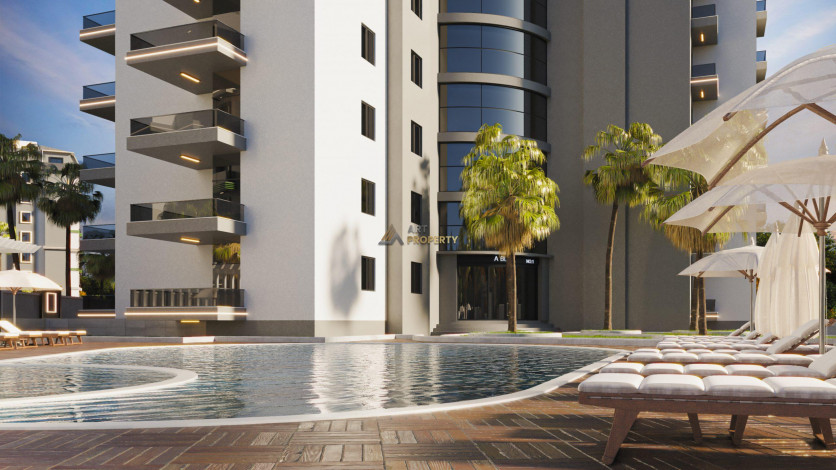 Новый комплекс на этапе строительства в Авсалларе. Элитное предложение по привлекательной цене! 60-165 м2 - Ракурс 17