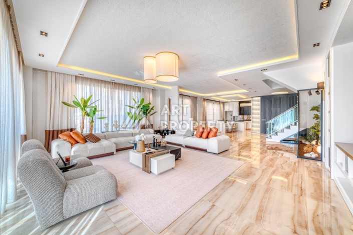 Роскошная вилла 6+1 в Каргыджаке, Аланья 440 кв.м. - Ракурс 10