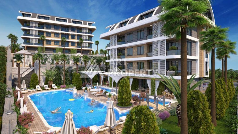 Двухуровневые апартаменты 2+1 с видом на море и горы в Каргыджаке, 112 кв.м. - Ракурс 16