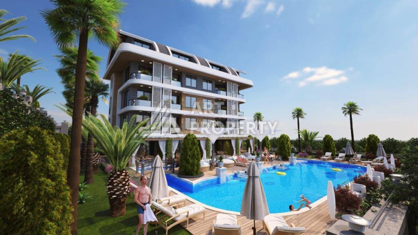 Двухуровневые апартаменты 2+1 с видом на море и горы в Каргыджаке, 112 кв.м. - Ракурс 19