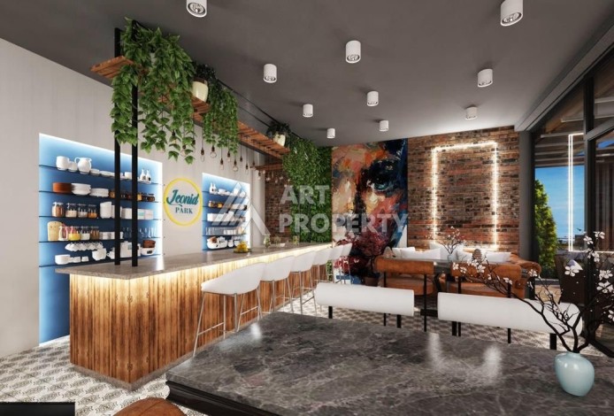 Двухуровневые апартаменты 2+1 с видом на море и горы в Каргыджаке, 112 кв.м. - Ракурс 20