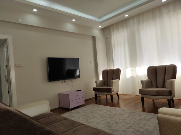 Меблированная трехкомнатная квратира в 350 метрах от пляжа Клеопатра города Аланья, 100 м2 - Ракурс 6