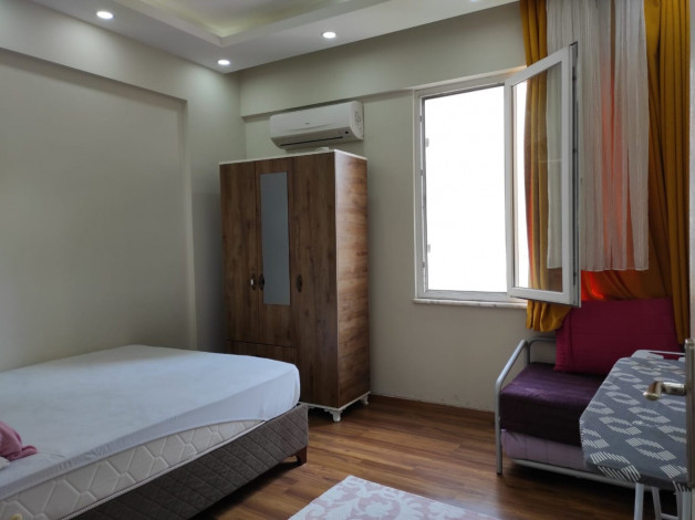 Меблированная трехкомнатная квратира в 350 метрах от пляжа Клеопатра города Аланья, 100 м2 - Ракурс 7