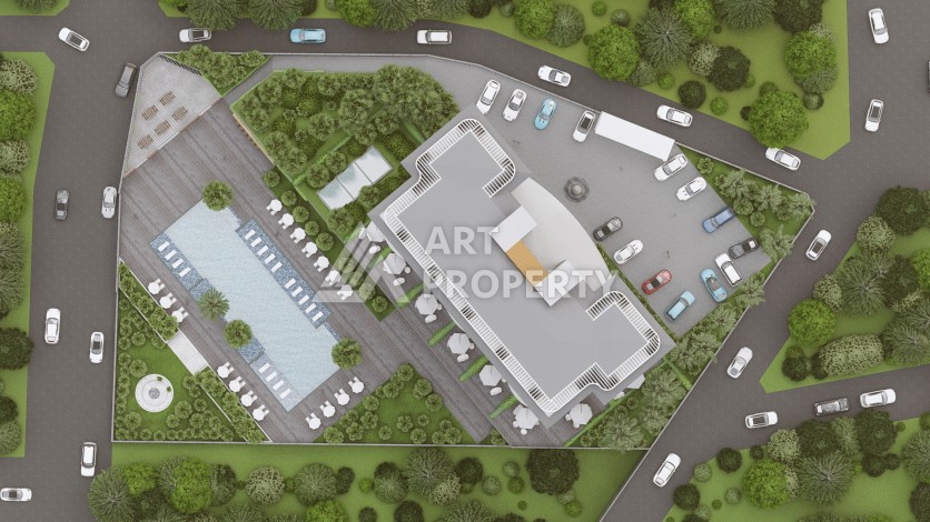 Квартиры 2+1 с видом на море и природу, 77 – 99 м2. Демирташ, Алания - Ракурс 2