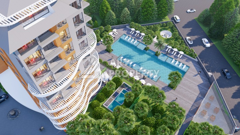 Квартиры 2+1 с видом на море и природу, 77 – 99 м2. Демирташ, Алания - Ракурс 10