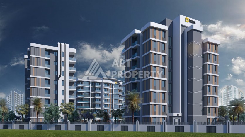 Современные квартиры 1+1, 2+1 и 3+1 в готовом комплексе. Алтынташ, Анталия - Ракурс 4