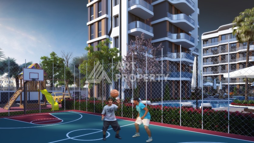 Современные квартиры 1+1 и 2+1 от 60 кв.м. в районе Алтынташ, Анталья - Ракурс 5