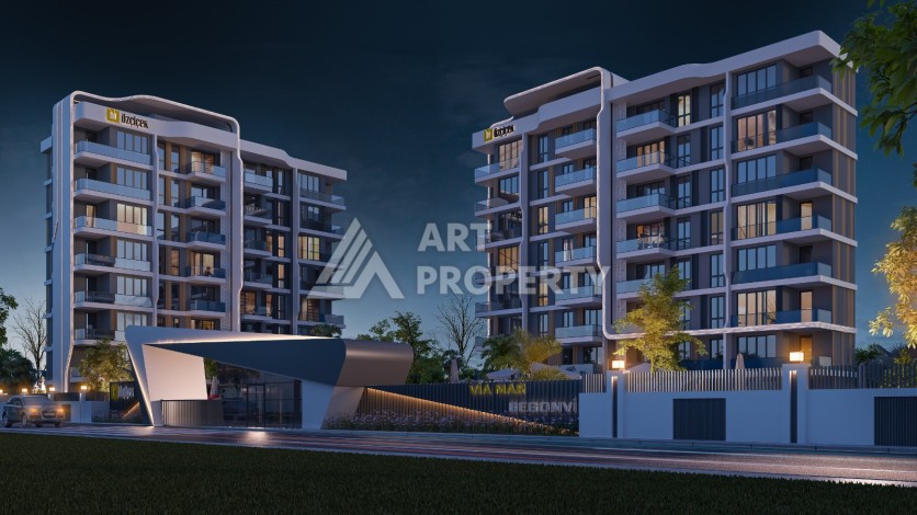 Жилая резиденция с квартирами 1+1 и 2+1 от 72 м2 в районе Алтынташ, Анталия - Ракурс 2