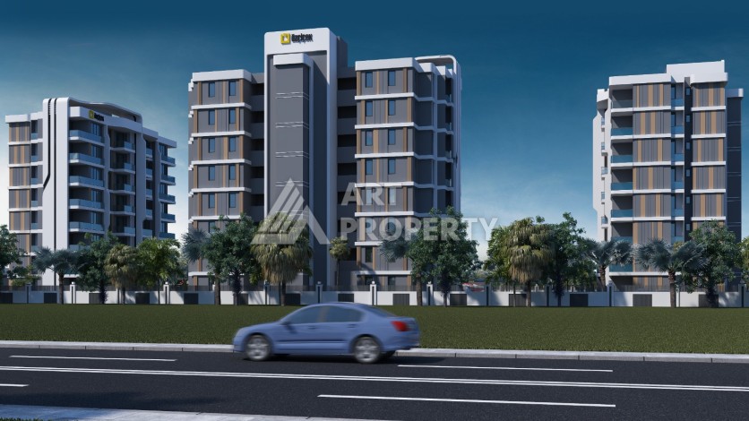 Жилая резиденция с квартирами 1+1 и 2+1 от 72 м2 в районе Алтынташ, Анталия - Ракурс 3