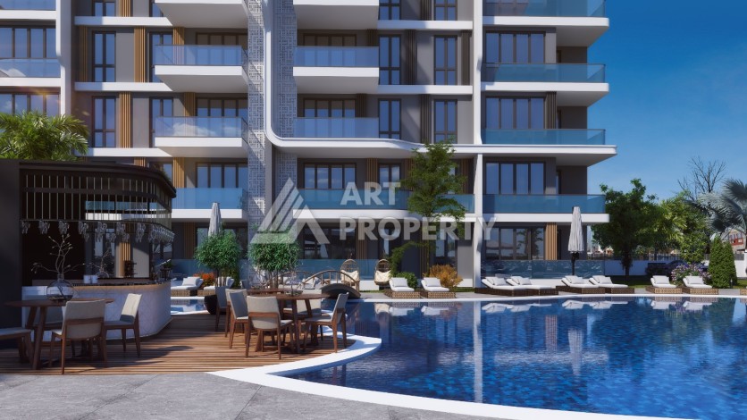 Жилая резиденция с квартирами 1+1 и 2+1 от 72 м2 в районе Алтынташ, Анталия - Ракурс 4