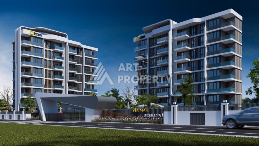 Жилая резиденция с квартирами 1+1 и 2+1 от 72 м2 в районе Алтынташ, Анталия - Ракурс 5