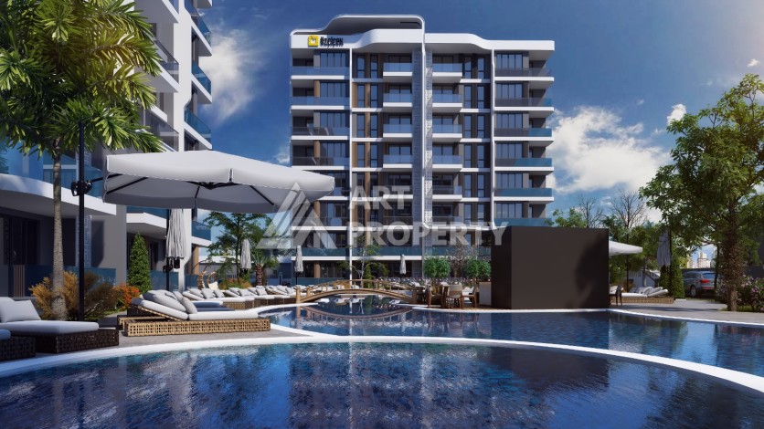 Жилая резиденция с квартирами 1+1 и 2+1 от 72 м2 в районе Алтынташ, Анталия - Ракурс 6