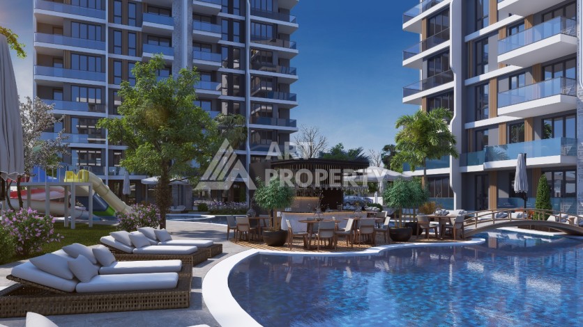 Жилая резиденция с квартирами 1+1 и 2+1 от 72 м2 в районе Алтынташ, Анталия - Ракурс 7