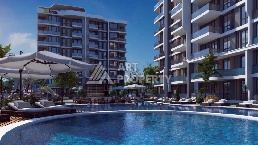 Жилая резиденция с квартирами 1+1 и 2+1 от 72 м2 в районе Алтынташ, Анталия - Ракурс 9