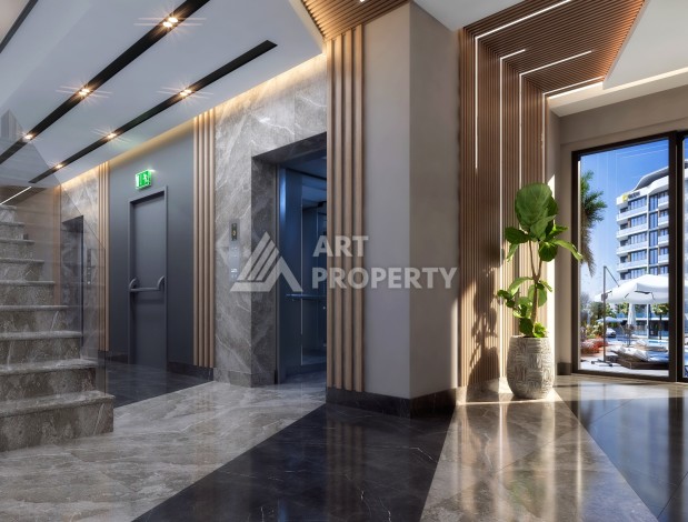 Жилая резиденция с квартирами 1+1 и 2+1 от 72 м2 в районе Алтынташ, Анталия - Ракурс 12