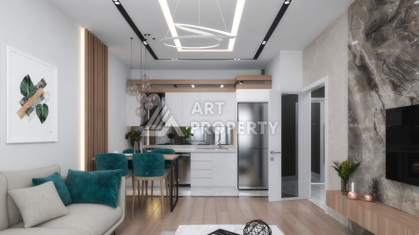 Жилая резиденция с квартирами 1+1 и 2+1 от 72 м2 в районе Алтынташ, Анталия - Ракурс 18