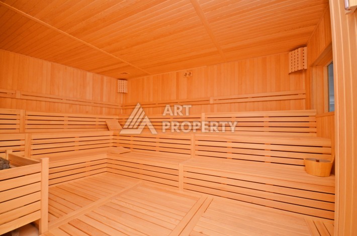 Апартаменты 1+1 с видом на бассейн, 50 кв.м. Авсаллар, Алания - Ракурс 13