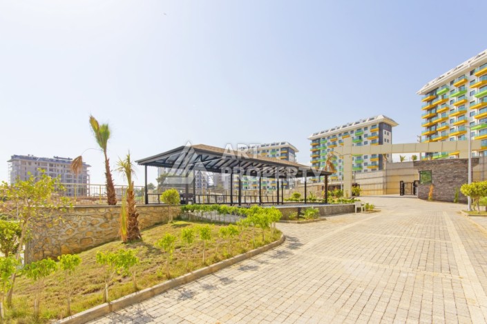 Апартаменты 1+1 с видом на бассейн, 50 кв.м. Авсаллар, Алания - Ракурс 14