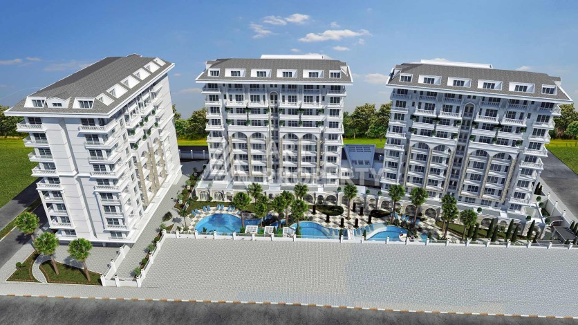 Три квартиры 1+1 в пешей доступности от пляжа Клеопатры, 65,5 кв.м. - Ракурс 22