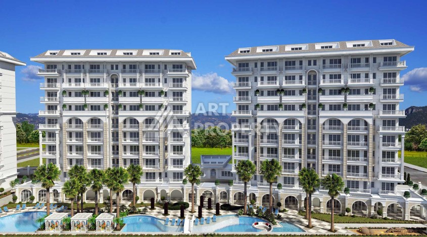 Три квартиры 1+1 в пешей доступности от пляжа Клеопатры, 65,5 кв.м. - Ракурс 24