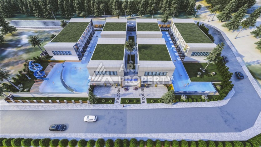 Таунхаусы 2+1 в 300 метрах от моря. Конаклы, Алания - Ракурс 10