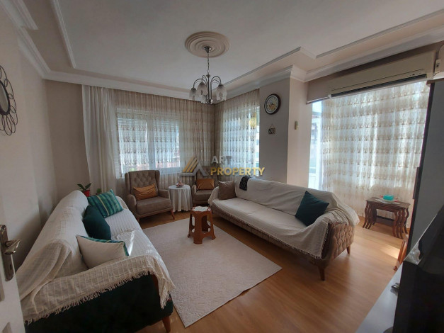 Трехкомнатная квартира в центре Аланьи в 350 метрах от пляжа Клеопатра, 95 м2 - Ракурс 10