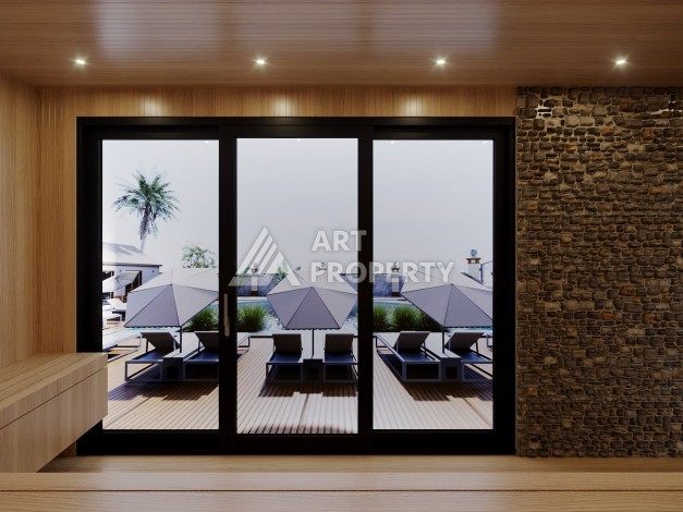 Бутик-комплекс с квартирами 1+1, 2+1 и садовыми дуплексами 3+1, от 50 до 127 м². Оба, Алания - Ракурс 3