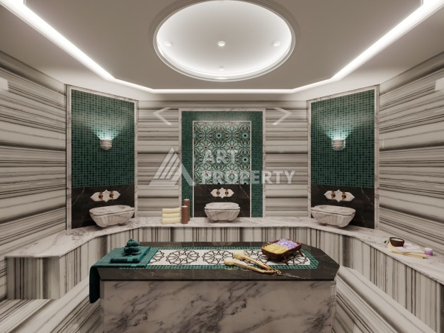 Бутик-комплекс с квартирами 1+1, 2+1 и садовыми дуплексами 3+1, от 50 до 127 м². Оба, Алания - Ракурс 4