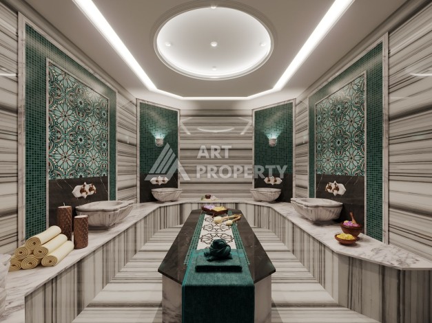 Бутик-комплекс с квартирами 1+1, 2+1 и садовыми дуплексами 3+1, от 50 до 127 м². Оба, Алания - Ракурс 5