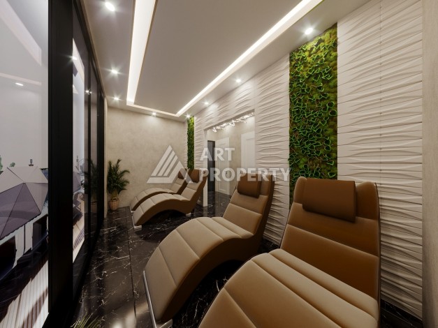 Бутик-комплекс с квартирами 1+1, 2+1 и садовыми дуплексами 3+1, от 50 до 127 м². Оба, Алания - Ракурс 6