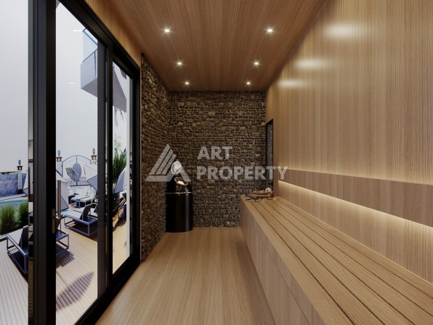 Бутик-комплекс с квартирами 1+1, 2+1 и садовыми дуплексами 3+1, от 50 до 127 м². Оба, Алания - Ракурс 7