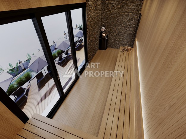 Бутик-комплекс с квартирами 1+1, 2+1 и садовыми дуплексами 3+1, от 50 до 127 м². Оба, Алания - Ракурс 9