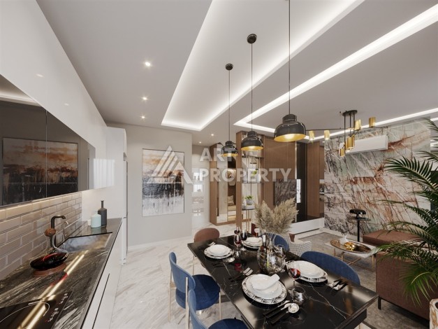 Бутик-комплекс с квартирами 1+1, 2+1 и садовыми дуплексами 3+1, от 50 до 127 м². Оба, Алания - Ракурс 18