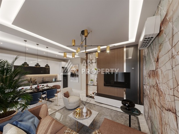 Бутик-комплекс с квартирами 1+1, 2+1 и садовыми дуплексами 3+1, от 50 до 127 м². Оба, Алания - Ракурс 20