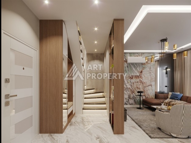 Бутик-комплекс с квартирами 1+1, 2+1 и садовыми дуплексами 3+1, от 50 до 127 м². Оба, Алания - Ракурс 23