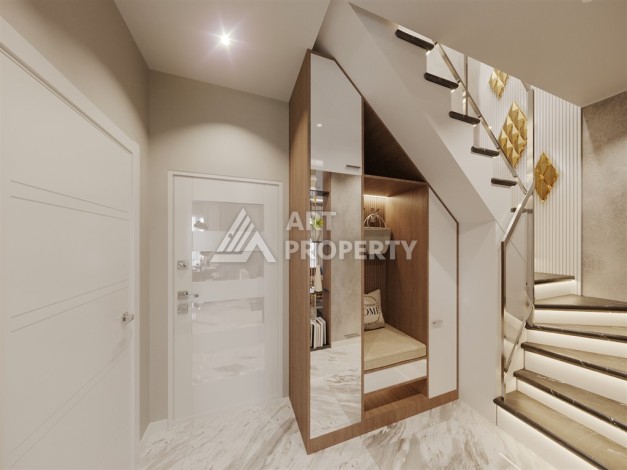 Бутик-комплекс с квартирами 1+1, 2+1 и садовыми дуплексами 3+1, от 50 до 127 м². Оба, Алания - Ракурс 24