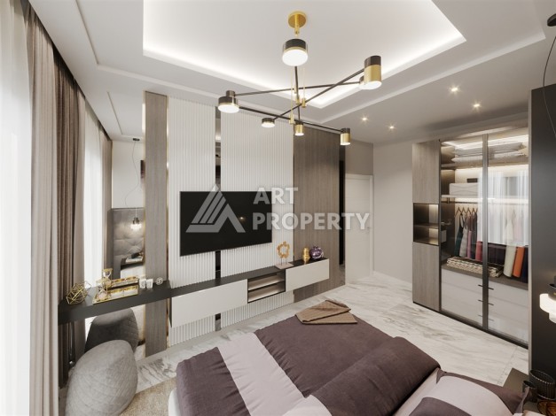 Бутик-комплекс с квартирами 1+1, 2+1 и садовыми дуплексами 3+1, от 50 до 127 м². Оба, Алания - Ракурс 30