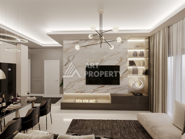 Бутик-комплекс с квартирами 1+1, 2+1 и садовыми дуплексами 3+1, от 50 до 127 м². Оба, Алания - Ракурс 37