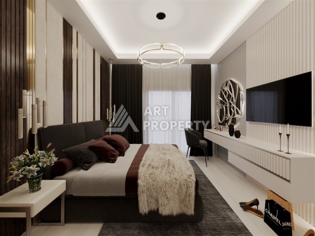 Бутик-комплекс с квартирами 1+1, 2+1 и садовыми дуплексами 3+1, от 50 до 127 м². Оба, Алания - Ракурс 40