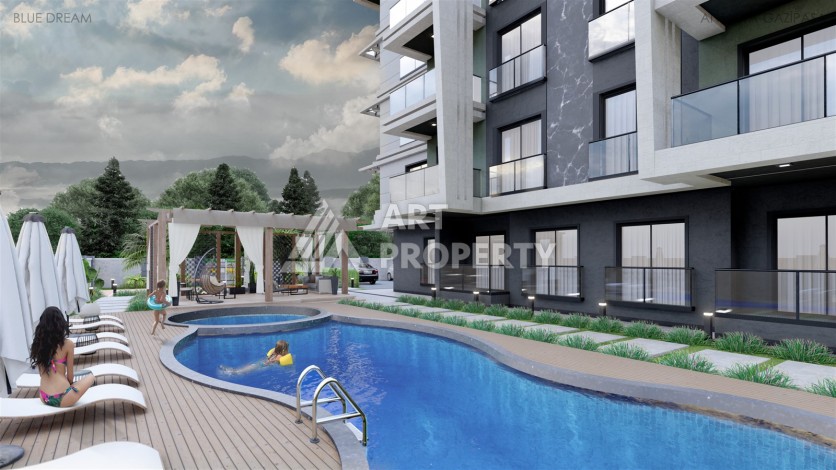 Современные квартиры 1+1 и 2+1 в Газипаша, 45-115 кв.м. - Ракурс 2