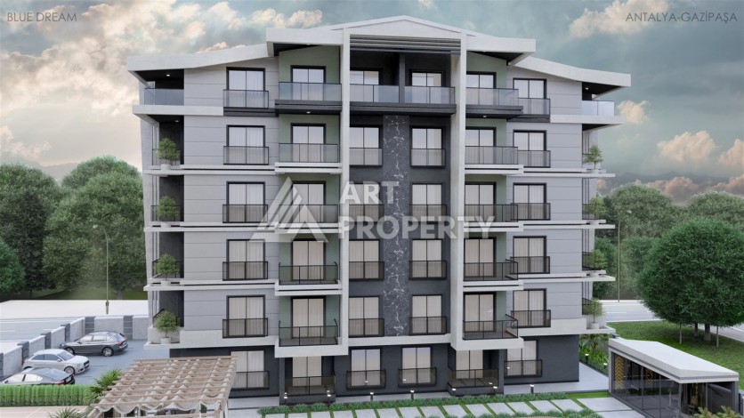 Современные квартиры 1+1 и 2+1 в Газипаша, 45-115 кв.м. - Ракурс 5