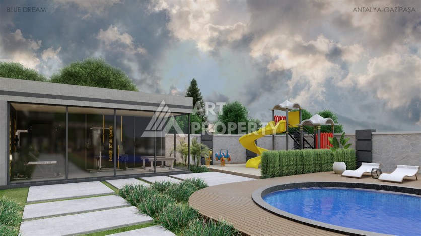 Современные квартиры 1+1 и 2+1 в Газипаша, 45-115 кв.м. - Ракурс 6