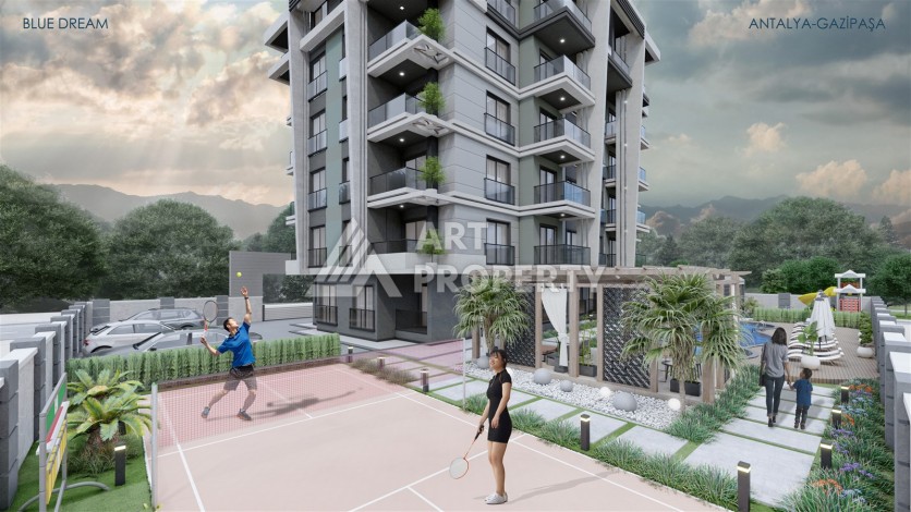Современные квартиры 1+1 и 2+1 в Газипаша, 45-115 кв.м. - Ракурс 9