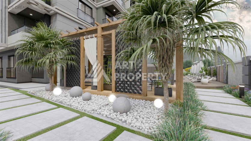 Современные квартиры 1+1 и 2+1 в Газипаша, 45-115 кв.м. - Ракурс 10