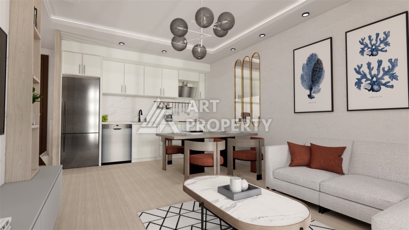 Современные квартиры 1+1 и 2+1 в Газипаша, 45-115 кв.м. - Ракурс 12