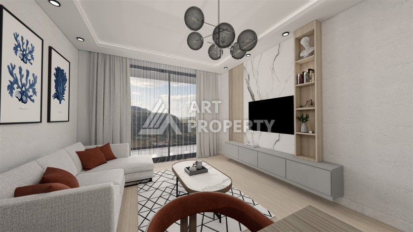 Современные квартиры 1+1 и 2+1 в Газипаша, 45-115 кв.м. - Ракурс 13