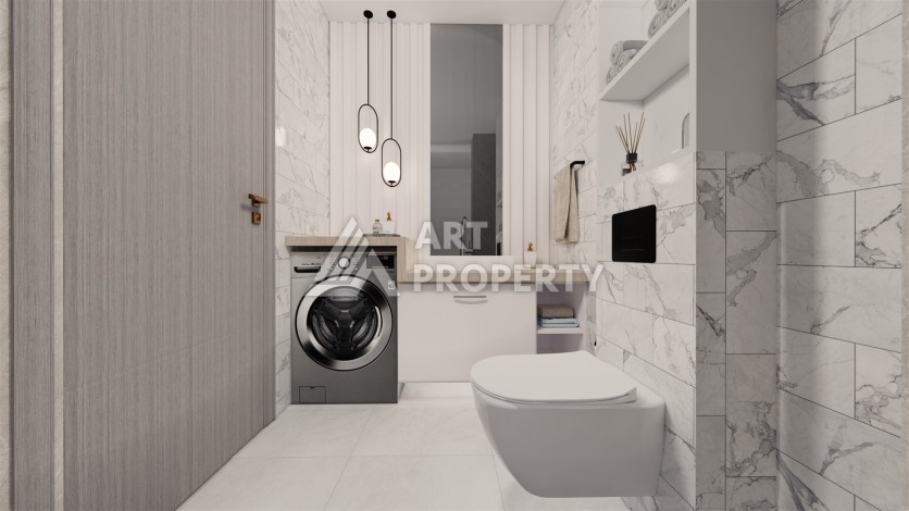 Современные квартиры 1+1 и 2+1 в Газипаша, 45-115 кв.м. - Ракурс 14