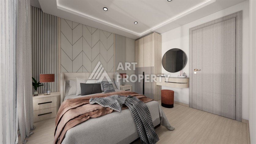 Современные квартиры 1+1 и 2+1 в Газипаша, 45-115 кв.м. - Ракурс 15