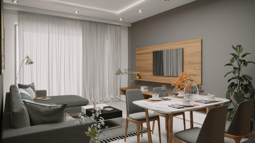 Новый комплекс на этапе строительства в Авсалларе. Элитное предложение по привлекательной цене! 60-165 м2 - Ракурс 24